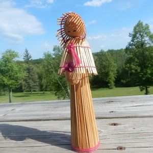 Wooden decorative doll